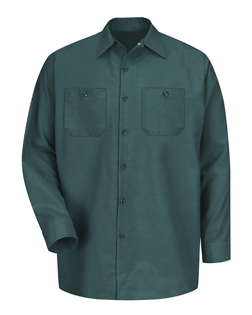 Red Kap SP14 Men's Industrial Long Sleeve Work Shirt at GotApparel