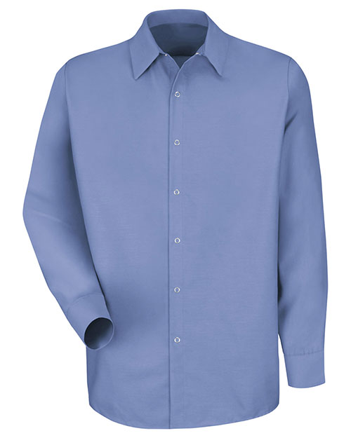 Red Kap SP16L Men Specialized Pocketless Long Sleeve Workshirt Long Sizes at GotApparel