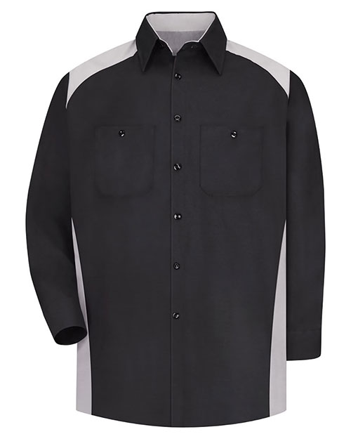 Red Kap SP18 Men Long Sleeve Motorsports Shirt at GotApparel