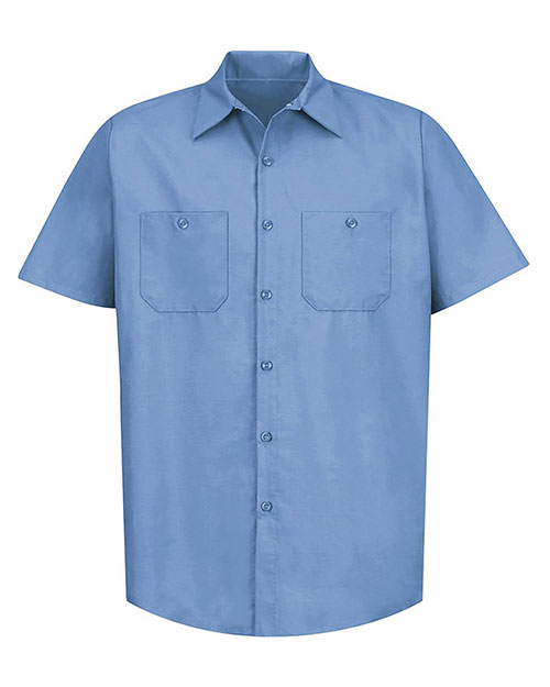 Red Kap SP24  Industrial Short Sleeve Work Shirt at GotApparel