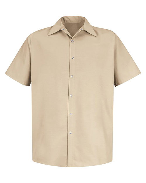 Red Kap SP26 Specialized Short Sleeve Pocketless Work Shirt at GotApparel