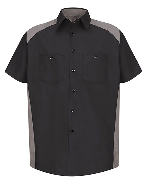 Red Kap SP28 Men Short Sleeve Motorsports Shirt at GotApparel