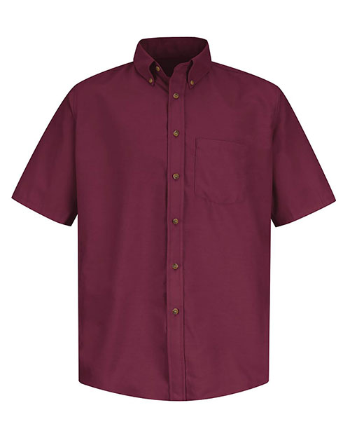 Red Kap SP80L Men Poplin Short Sleeve Dress Shirt - Long Sizes at GotApparel