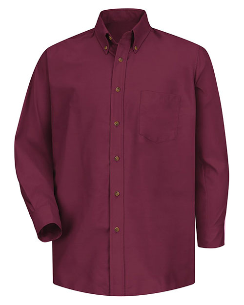 Red Kap SP90 Men Poplin Long Sleeve Dress Shirt at GotApparel