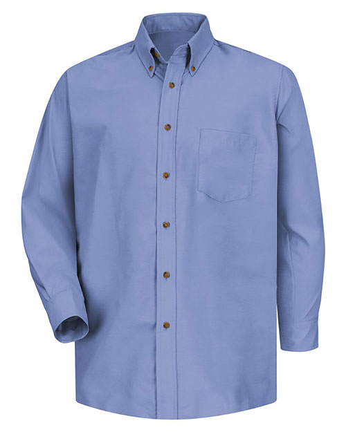 Red Kap SP90 Men Poplin Long Sleeve Dress Shirt at GotApparel