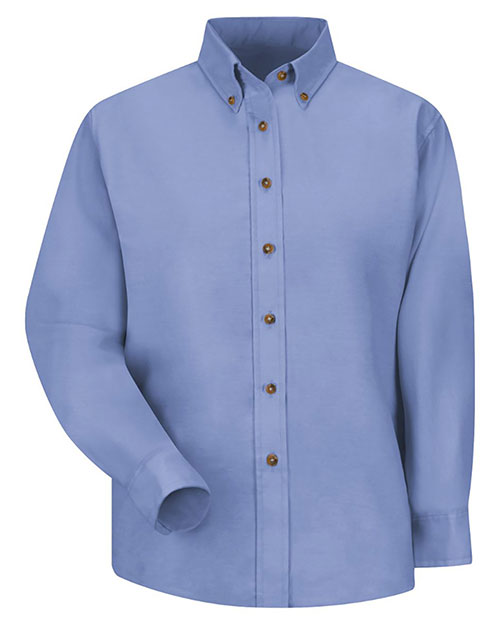 Red Kap SP91 Women's Long Sleeve Poplin Dress Shirt at GotApparel