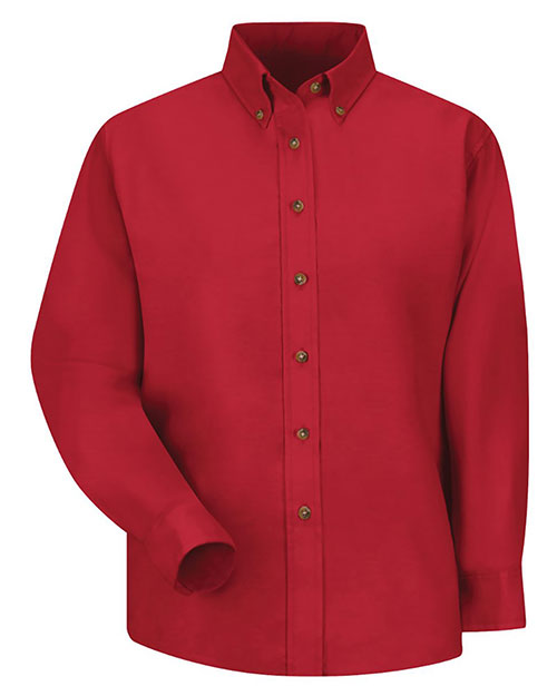 Red Kap SP91 Women's Long Sleeve Poplin Dress Shirt at GotApparel