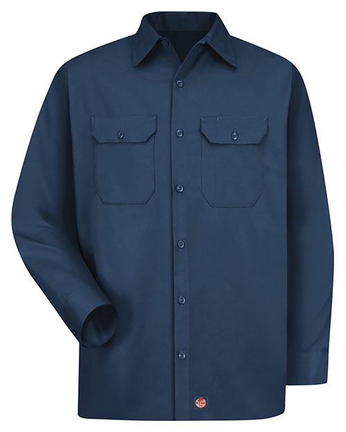 Red Kap ST52L  Utility Long Sleeve Work Shirt Long Sizes at GotApparel