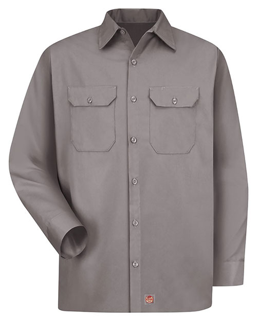 Red Kap ST52L  Utility Long Sleeve Work Shirt Long Sizes at GotApparel