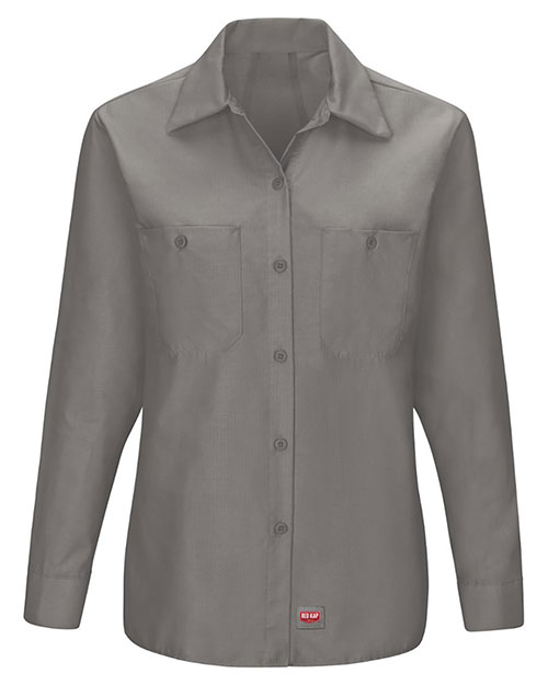 Red Kap SX11 Women 's Long Sleeve Mimix Work Shirt at GotApparel