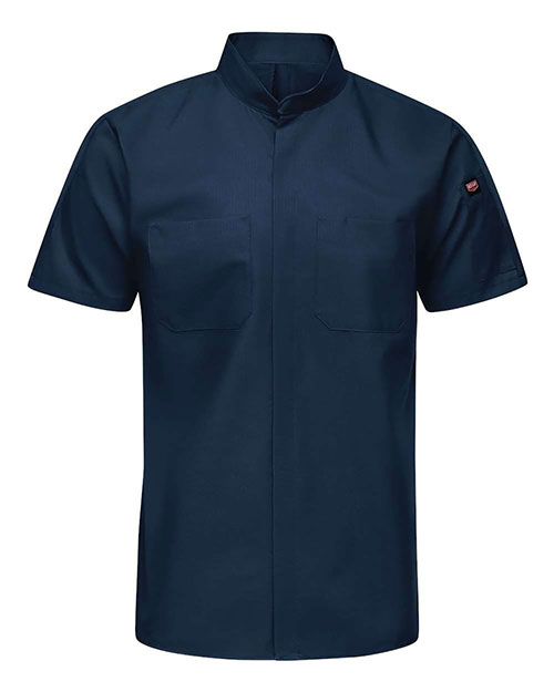 Red Kap SX46T Men's Tall Mimix™ Pro+ Short Sleeve Work Shirt With OilBlok at GotApparel