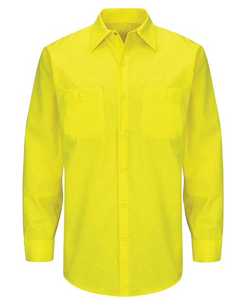 Red Kap SY14  Enhanced & Hi-Visibility Long Sleeve Work Shirt at GotApparel