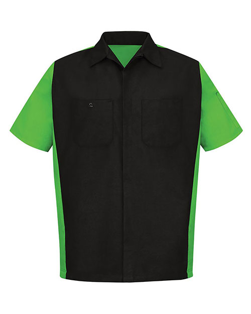 Red Kap SY20T Men Short Sleeve Automotive Crew Shirt - Tall Sizes at GotApparel