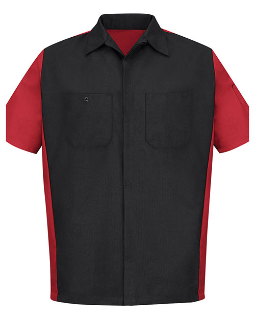 Red Kap SY20T Men Short Sleeve Automotive Crew Shirt - Tall Sizes at GotApparel