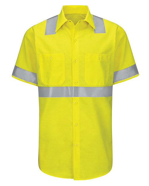 Red Kap SY24L Enhanced & Hi-Visibility Work Shirt - Long Sizes at GotApparel