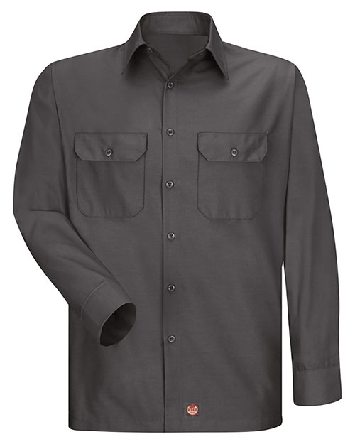 Red Kap SY50 Men Ripstop Long Sleeve Shirt at GotApparel