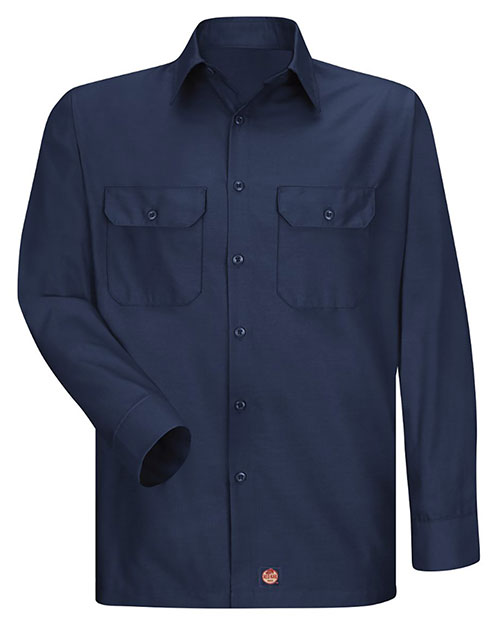 Red Kap SY50L Men Ripstop Long Sleeve Shirt - Long Sizes at GotApparel