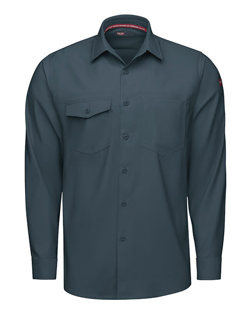 Red Kap TSM4T Men's Tall Cooling Long Sleeve Work Shirt at GotApparel