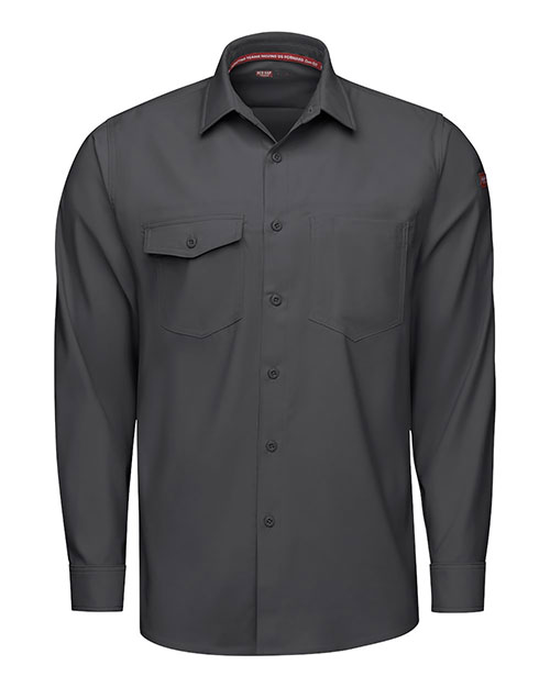 Red Kap TSM4T Men's Tall Cooling Long Sleeve Work Shirt at GotApparel