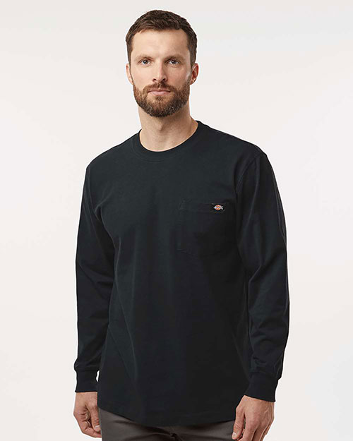 Red Kap WL50T Men's Tall Traditional Heavyweight Long Sleeve T-Shirt at GotApparel