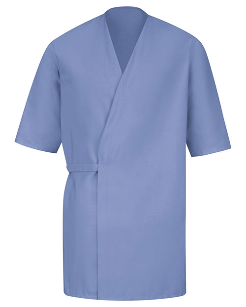 Red Kap WP18 Men Collarless Poplin Butcher Wrap at GotApparel