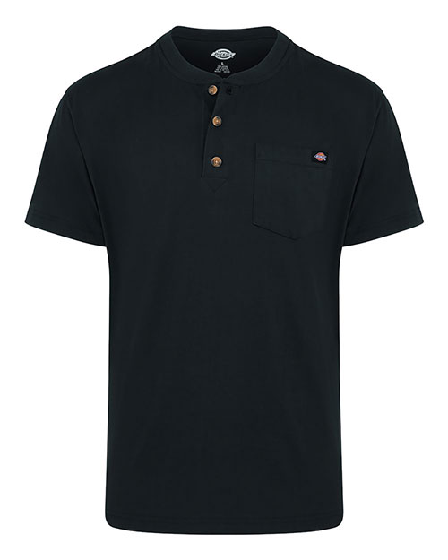 Red Kap WS51T Men's Tall Heavyweight Traditional Short Sleeve Henley at GotApparel