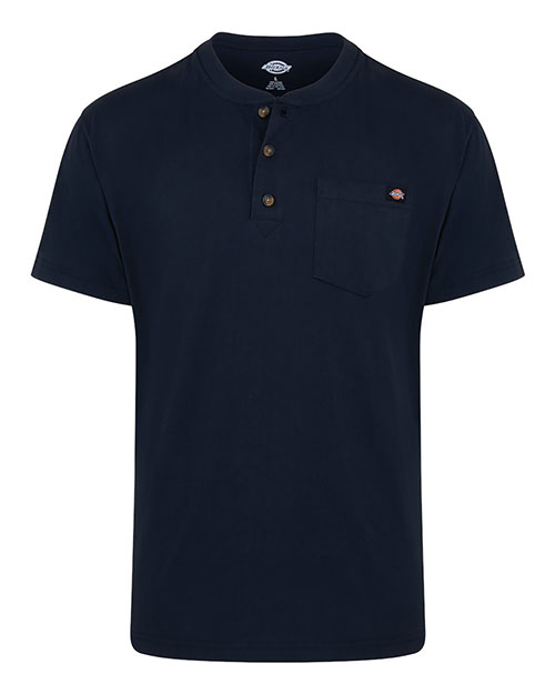 Red Kap WS51T Men's Tall Heavyweight Traditional Short Sleeve Henley at GotApparel