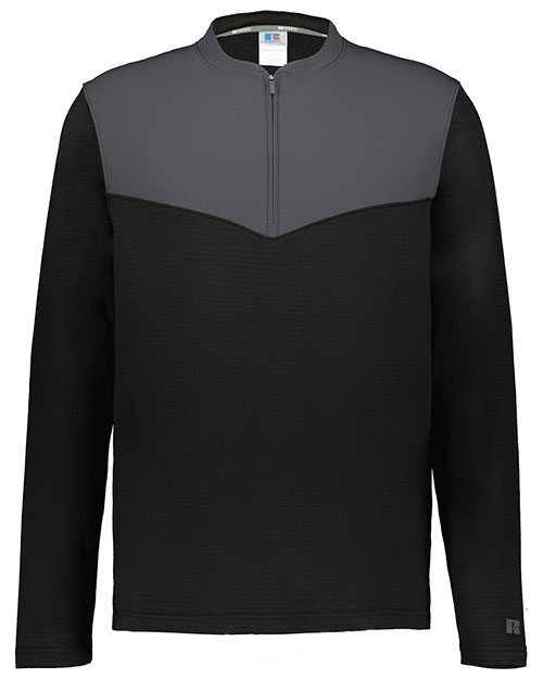 Russell Athletic R03GKM Sideline Grid 1/4 Zip Pullover at GotApparel