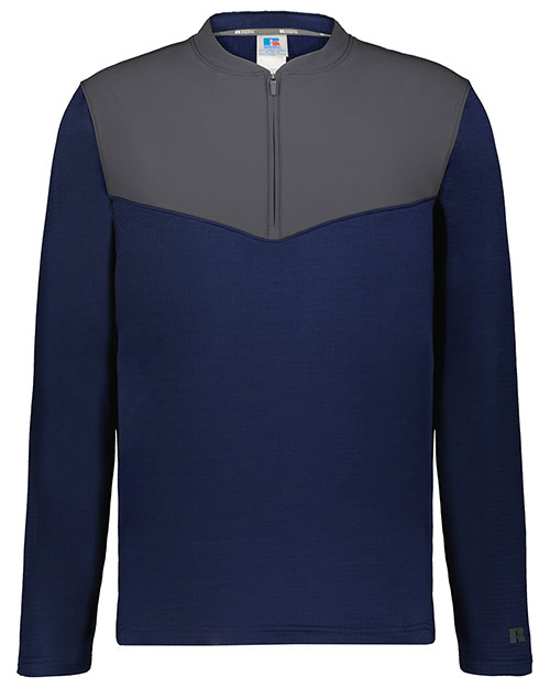 Russell Athletic R03GKM Sideline Grid 1/4 Zip Pullover at GotApparel
