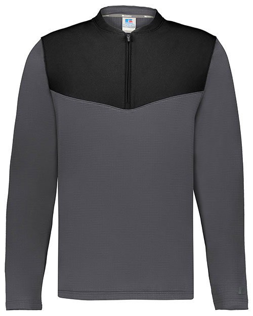 Russell Athletic R03GKM Sideline Grid 1/4 Zip Pullover at GotApparel