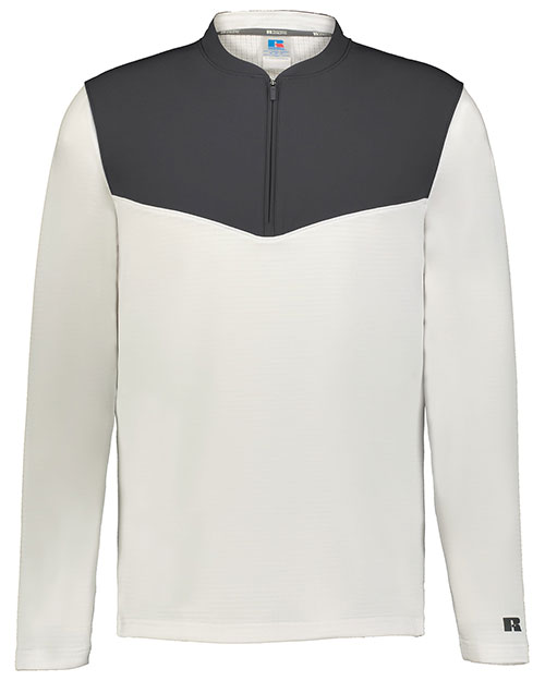 Russell Athletic R03GKM Sideline Grid 1/4 Zip Pullover at GotApparel