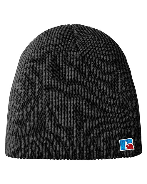 Russell Athletic UB89UHB Core R Patch Beanie at GotApparel