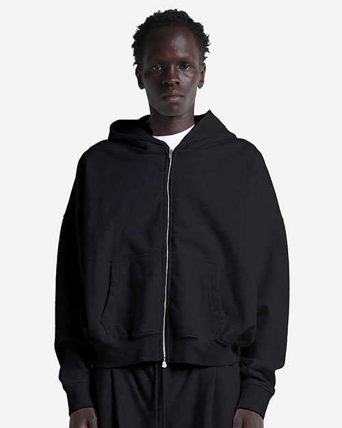 Shaka Wear SHGCZ Unisex Garment-Dyed Cropped Full-Zip Hooded Sweatshirt at GotApparel