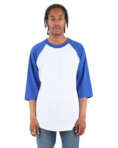 Shaka Wear Drop Ship SHRAG Men 6 Oz., 3/4-Sleeve Raglan T-Shirt at GotApparel