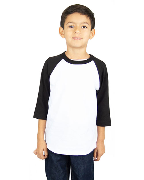 Shaka Wear Drop Ship SHRAGY Boys Youth 6 Oz., 3/4-Sleeve Raglan at GotApparel