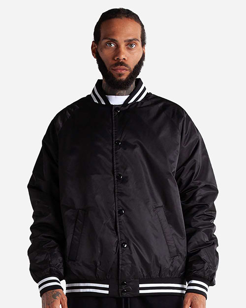 Shaka Wear CVBJ Collared Varsity Bomber Jacket at GotApparel