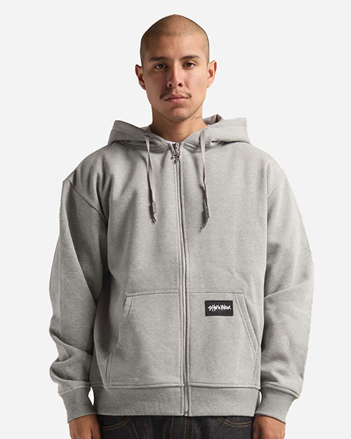 Shaka Wear SHEHZ Men's Essential Super Heavyweight Full-Zip Hooded Sweatshirt at GotApparel