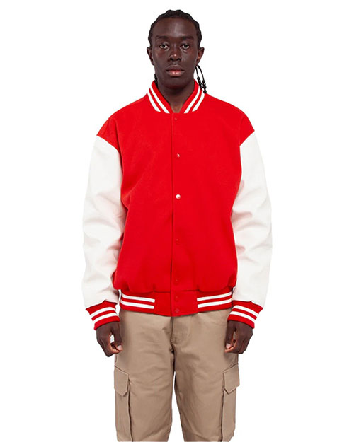 Shaka Wear SHLLJ Men's Letterman Jacket at GotApparel