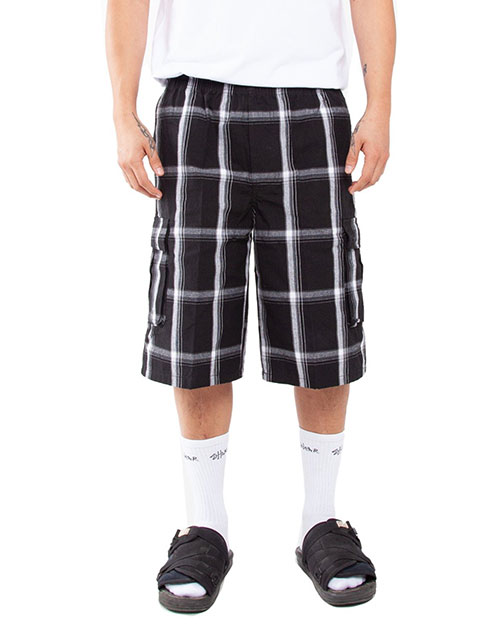 Shaka Wear SHSP  Unisex Plaid Shorts at GotApparel