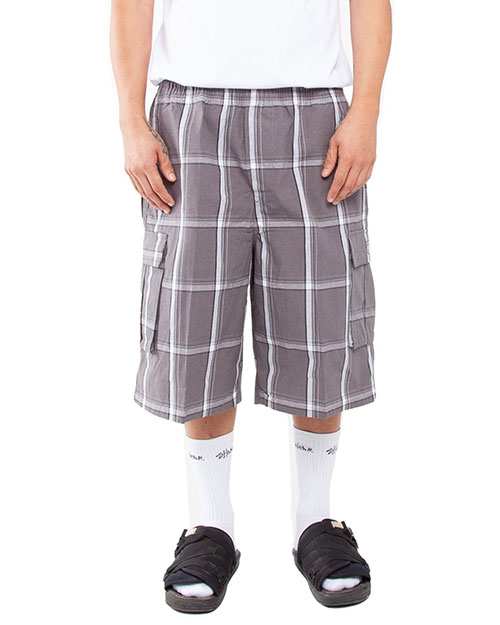 Shaka Wear SHSP Unisex Plaid Shorts at GotApparel