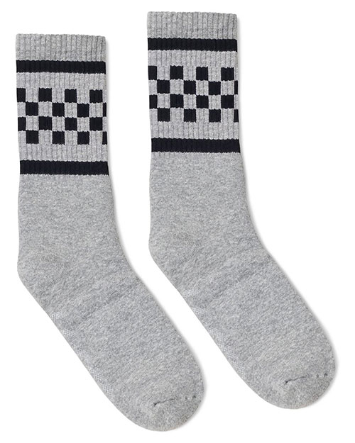 SOCCO SC300  USA-Made Checkered Crew Socks at GotApparel