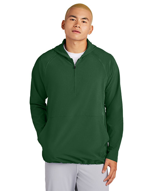 Sport-Tek ®  Repeat 1/2-Zip Long Sleeve Hooded Jacket JST488 at GotApparel