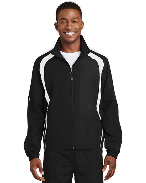 Sport-Tek JST60 Men Colorblock Raglan Jacket at GotApparel