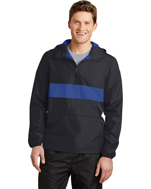 Sport-Tek JST65 Men Zipped Pocket Anorak at GotApparel