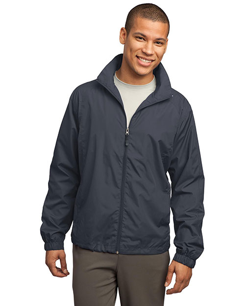 Sport-Tek JST70 Men Full-Zip Wind Jacket at GotApparel