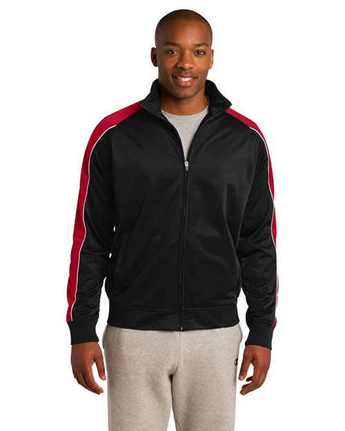 Sport-Tek JST92 Men Piped Tricot Track Jacket at GotApparel