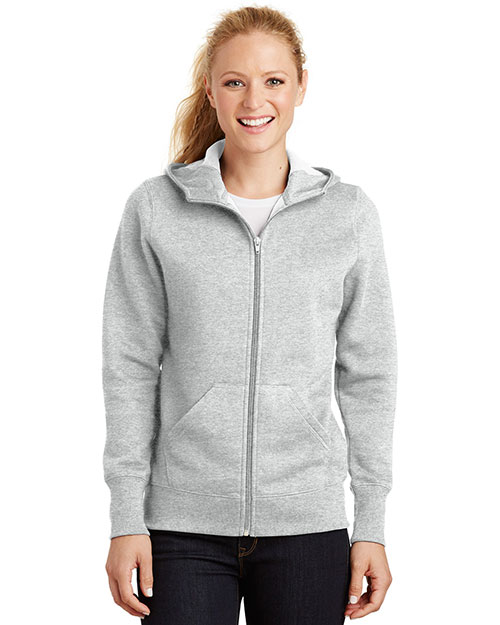 Sport-Tek L265 Women Full-Zip Hooded Fleece Jacket at GotApparel
