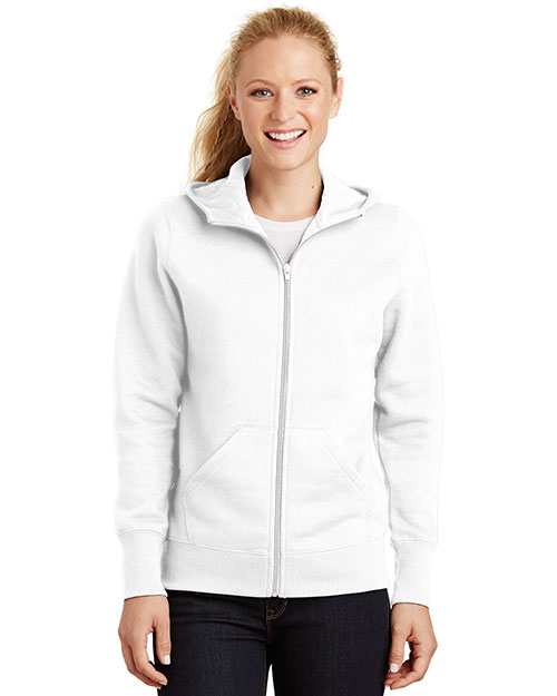 Sport-Tek L265 Women Full-Zip Hooded Fleece Jacket at GotApparel