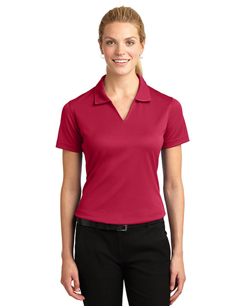 Sport-Tek L469 Women Dri Mesh V-Neck Polo at GotApparel