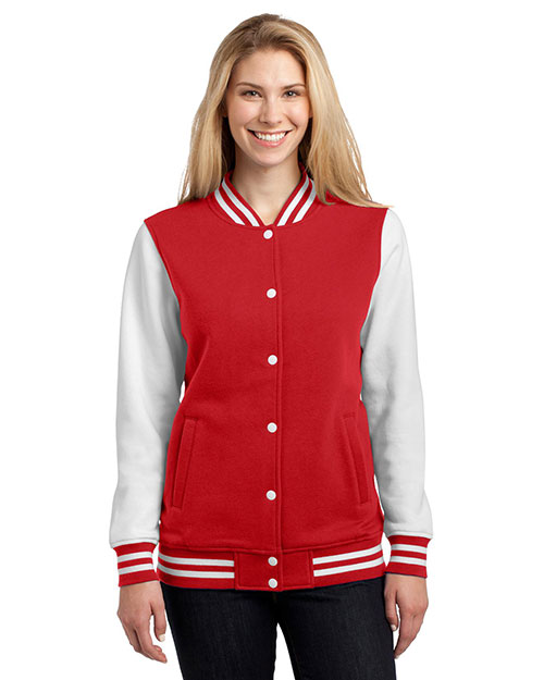 Sport-Tek® LST270 Women Fleece Letterman Jacket at GotApparel